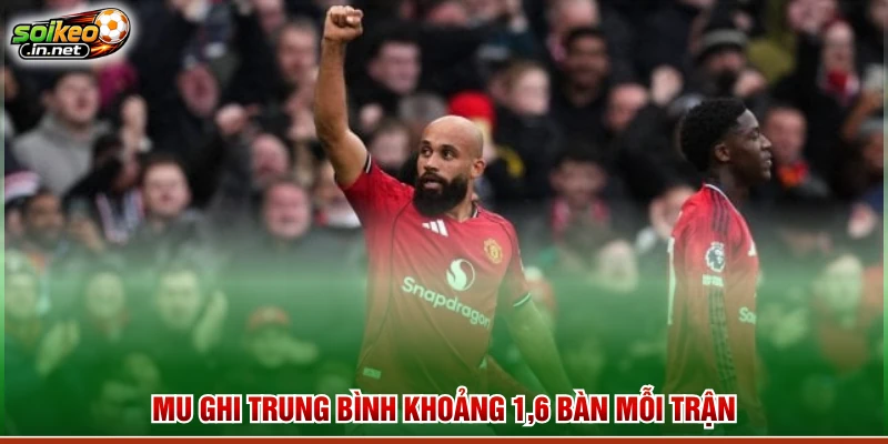 MU ghi trung bình khoảng 1,6 bàn mỗi trận 